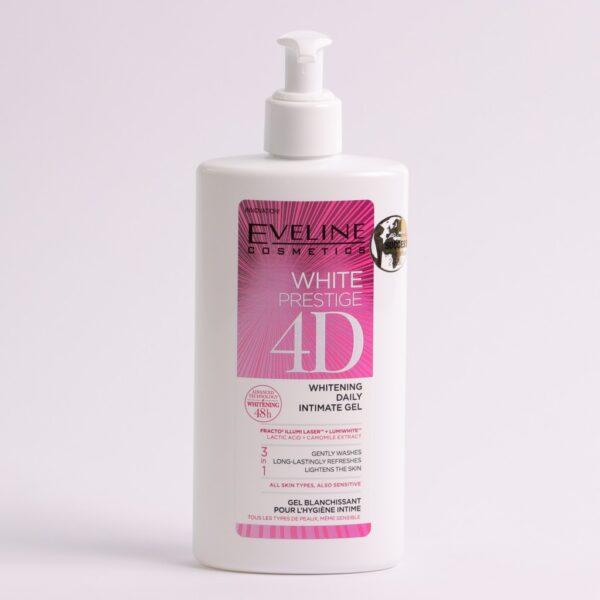 Eveline White Prestige Intimate Gel 4D Whitening Daily 250ml - Image 2