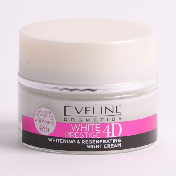 Eveline White Prestige 4D Night Cream Whitening & Regenerating with Hyaluronic Acid 50ml - Image 2