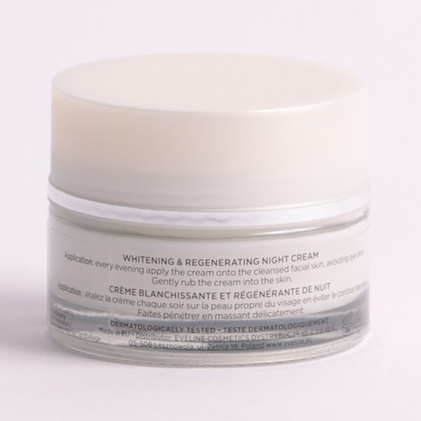 Eveline White Prestige 4D Night Cream Whitening & Regenerating with Hyaluronic Acid 50ml - Image 3