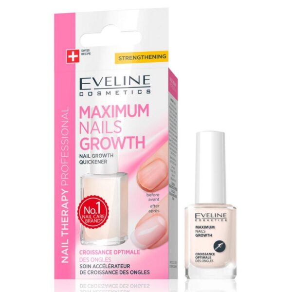 Eveline Professional Nail Therapy Spa Maximum Nails Growth Strengthening Serum Treatment 12ml - Image 3