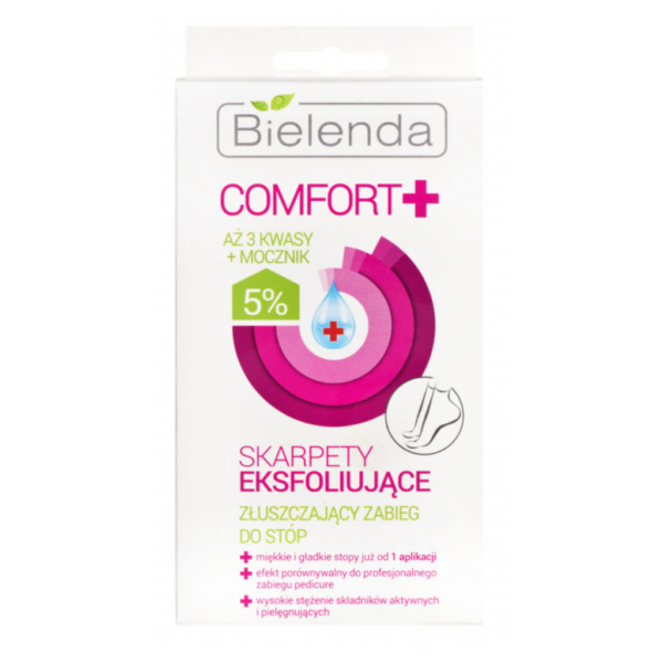 Bielenda Comfort+ Exfoliating Treatment Socks for Feet 1 Pair