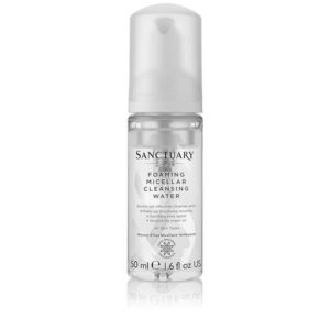 2x Sanctuary Spa Foaming Micellar Cleansing Water 50ml to 200ml - Travel Size 50ml Bundle