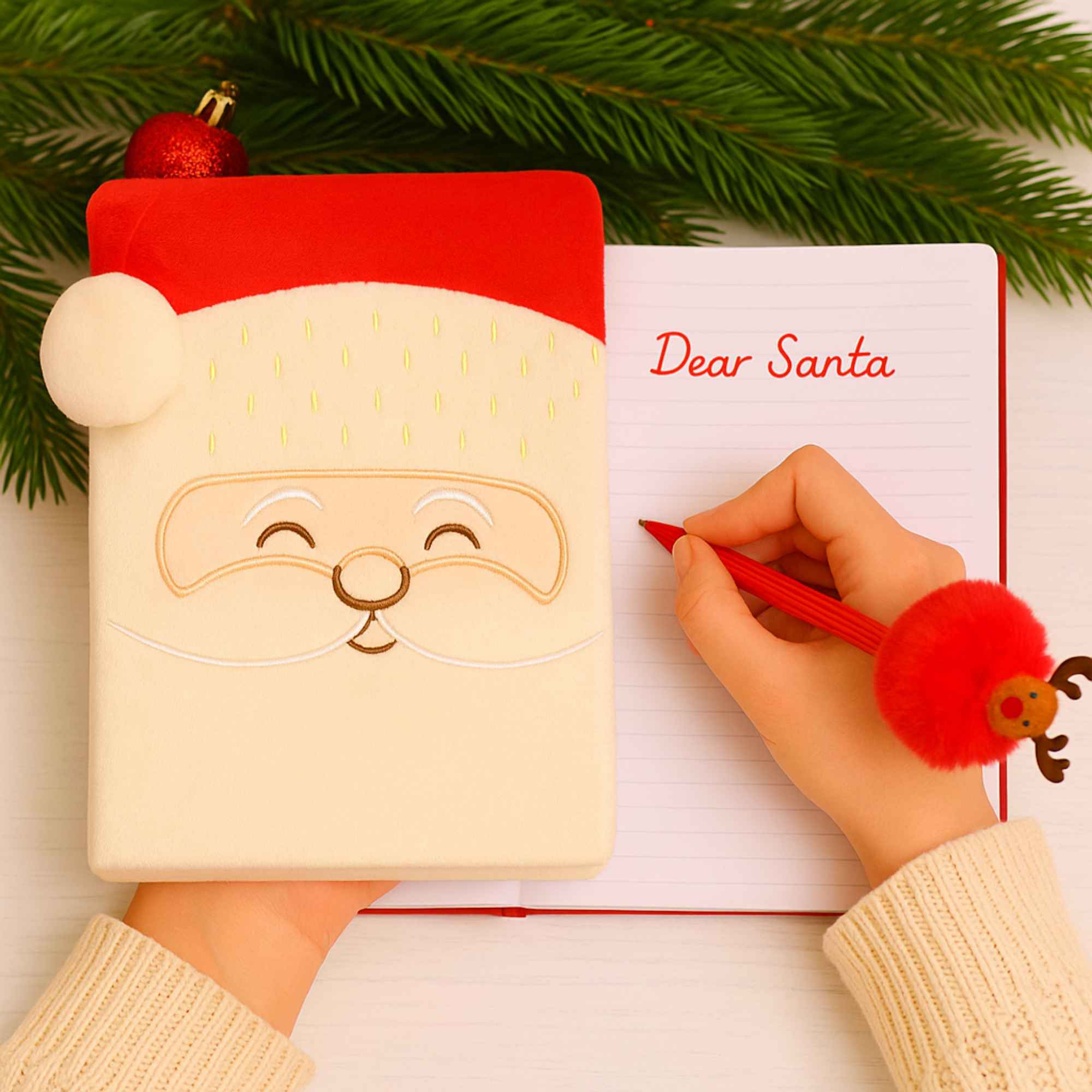 Puckator Fluffies Plush Christmas A5 Lined Notebook - Image 9