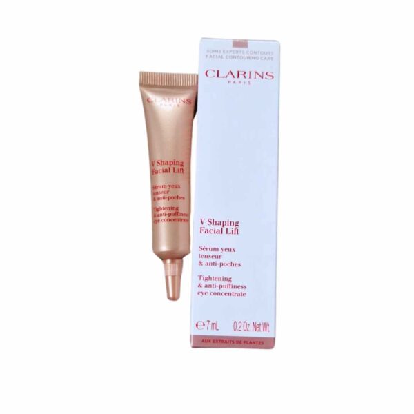 Clarins V Shaping Facial Lift Tightening & Anti-Puffiness Eye Concentrate Serum 7ml Travel Size - Image 2