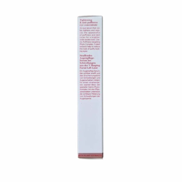 Clarins V Shaping Facial Lift Tightening & Anti-Puffiness Eye Concentrate Serum 7ml Travel Size - Image 3
