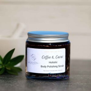 Natural Handmade Polish Coffee & Raw Cacao Purple and Blue 120ml