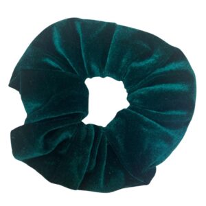 3x Euro Bijoux Large Velvet Hair Scrunchy – Green Bundle