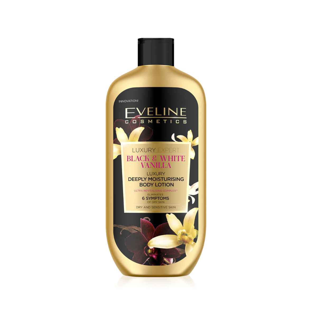 Eveline Luxury Expert Black and White Vanilla Deeply Moisturising Body Lotion 350ml