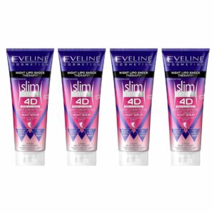 4 x Eveline Slim Extreme 4D Super Concentrated Anti Cellulite Night Serum 250ml Bundle Expiry date: 25/02/2025