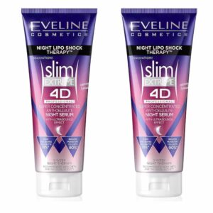 Eveline Slim Extreme 4D Night Serum Super Concentrated Anti-Cellulite & Slimming 250ml x2 Bundle Expiry date: 25/02/2025
