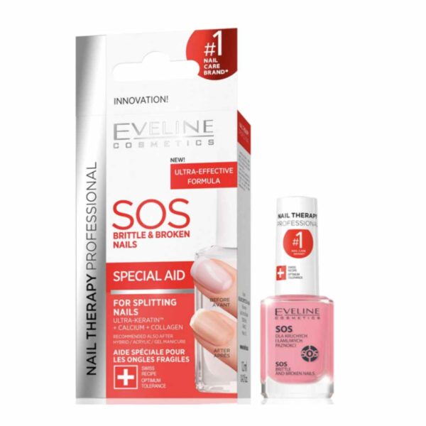 Eveline Nail Therapy SOS Brittle & Broken for Splitting Nails 12ml