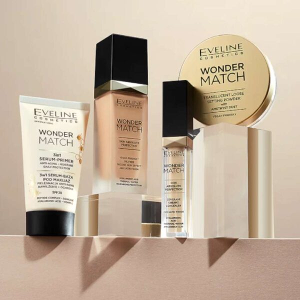 Eveline Wonder Match 3in1 Serum Primer SPF20 Makeup Base 30ml - Image 2