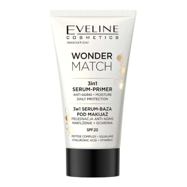 Eveline Wonder Match 3in1 Serum Primer SPF20 Makeup Base 30ml