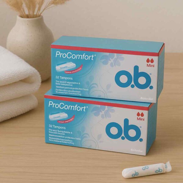 O.B. Tampons ProComfort Mini 64 PCS (2x32) Bundle