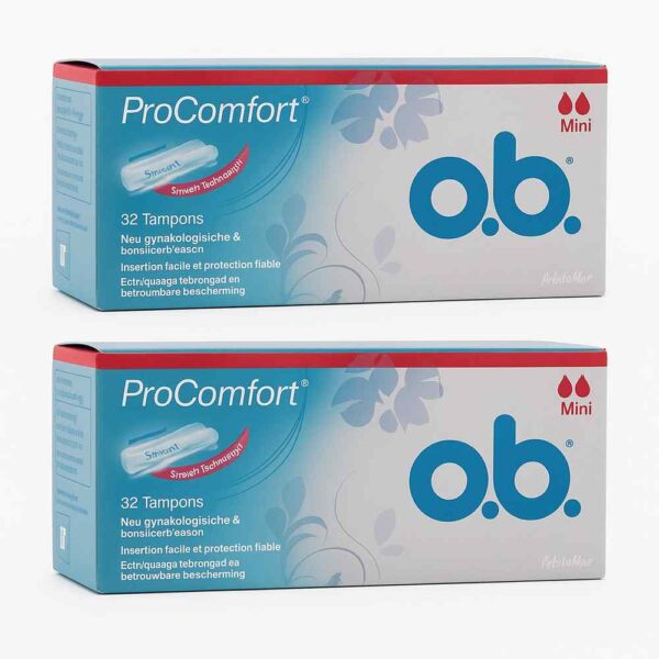 O.B. Tampons ProComfort Mini 64 PCS (2x32) Bundle - Image 4