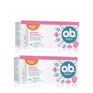 O.B. Tampons Original Super 32 PCS (2x16) Bundle