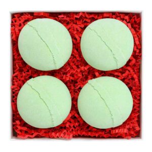 Large Jumbo Bath Bombs Gift Set Lemon Eucalyptus 4 x 190g