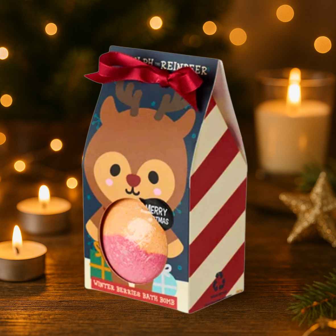 Puckator Adoramals Extra Large Bath Bomb Christmas Gift Stocking Filler 160g - Image 9