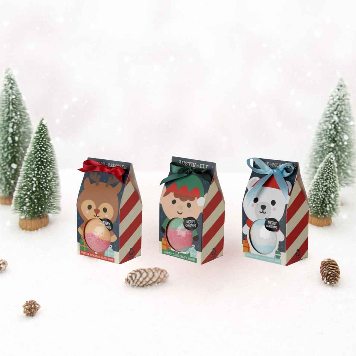 Puckator Adoramals Extra Large Bath Bomb Christmas Gift Stocking Filler 160g - Image 2