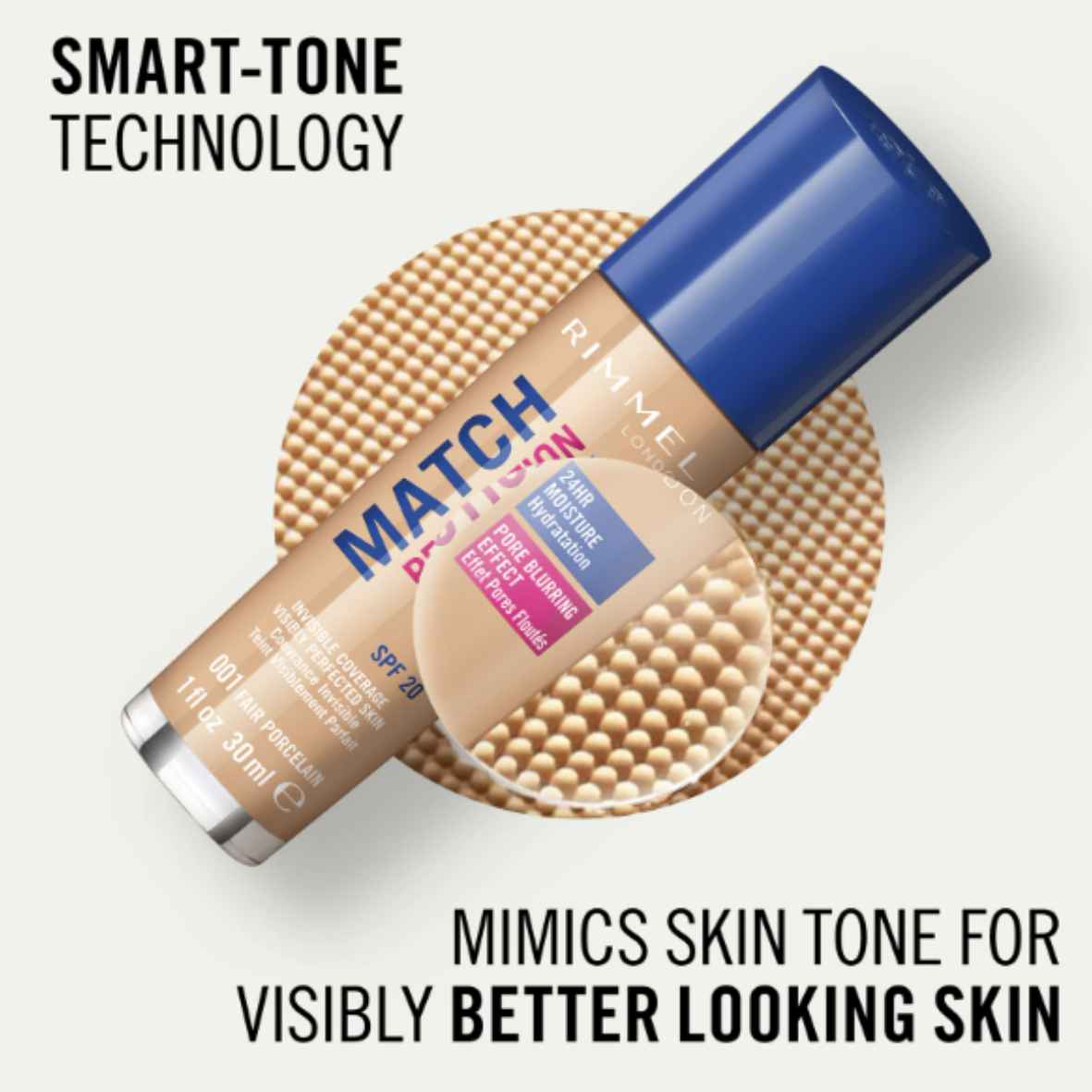 Rimmel Match Perfection Hydrating Liquid Foundation SPF20 30ml - Image 4