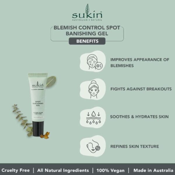 Sukin Blemish Control Spot Banishing Gel 15ml - Image 4