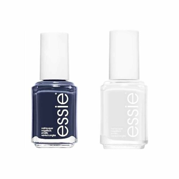 Essie Nail Colour Duo Kit Nail Lacquer Set Apres Chic Blanc and Midnight Cami 2x13.5ml - Image 5