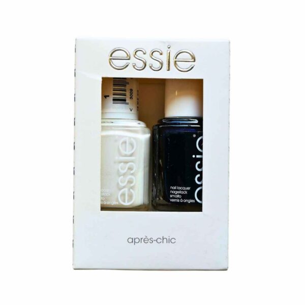 Essie Nail Colour Duo Kit Nail Lacquer Set Apres Chic Blanc and Midnight Cami 2x13.5ml