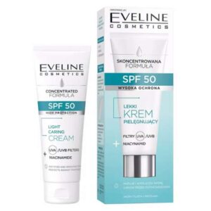 Eveline Concentrated Light Caring Cream SPF50 with Niacinamide Oily and Combination Skin 30ml
