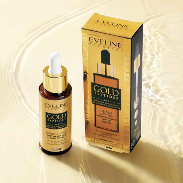 Eveline Gold Peptides Face Serum 30ml and Hand Cream 75ml Set - Image 5