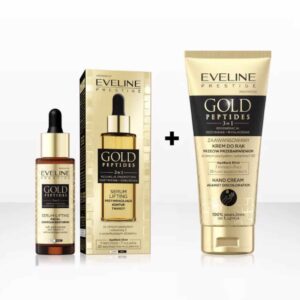 Eveline Gold Peptides Face Serum 30ml and Hand Cream 75ml Set