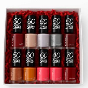 Rimmel 60 Seconds Super Shine Nail Polish Gift Set of 10