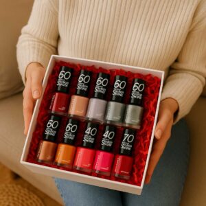 Rimmel 60 Seconds Super Shine Nail Polish Mothers Day Gift Set of 10 Bundle