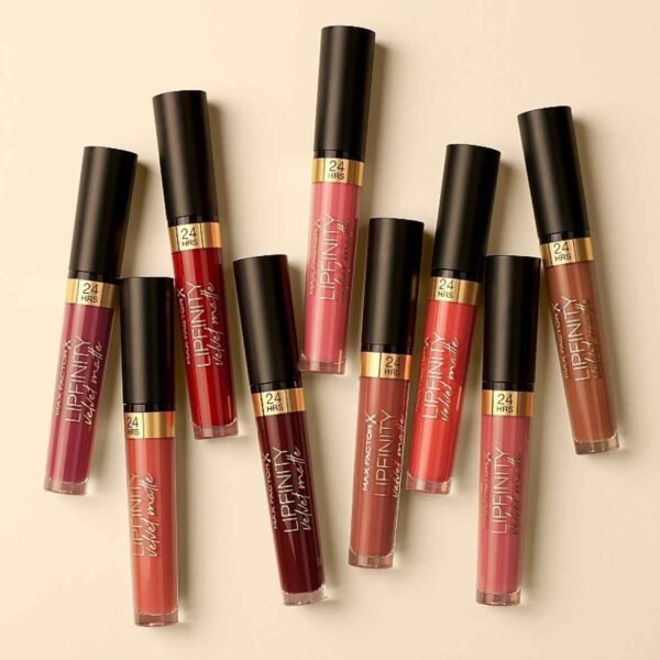 Max Factor Lipfinity Velvet Matte Liquid Lipstick 24H 3.5ml - Image 8