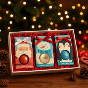 Puckator Jingle All the Way Bath Bomb Christmas Gift 3x160g