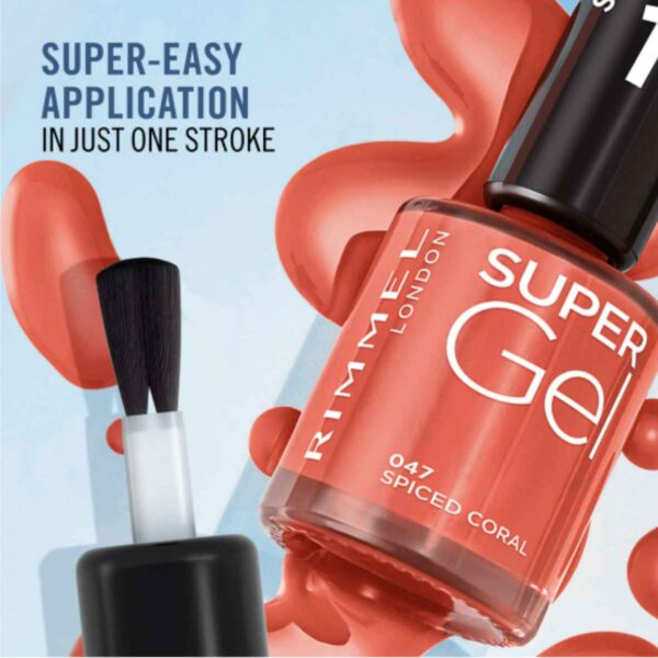 Rimmel Super Gel High Shine Glossy Long Lasting Nail Polish 12ml - Image 3