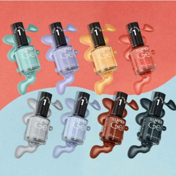 Rimmel Super Gel High Shine Glossy Long Lasting Nail Polish 12ml - Image 5