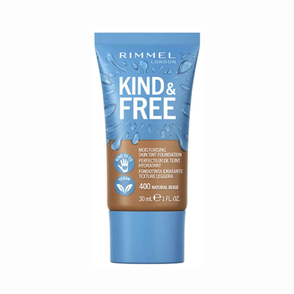 Rimmel Kind & Free Moisturising Skin Tint Foundation 400 Natural Beige 30ml