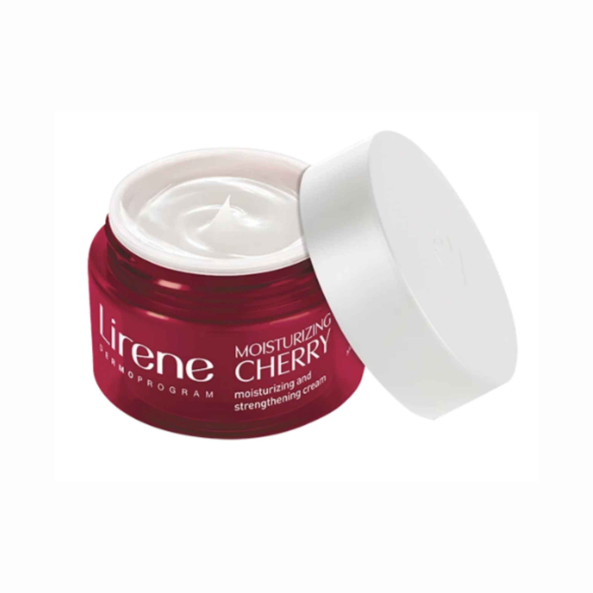 Lirene Moisturising & Strengthening Day Night Cherry Face Cream 50ml - Image 2