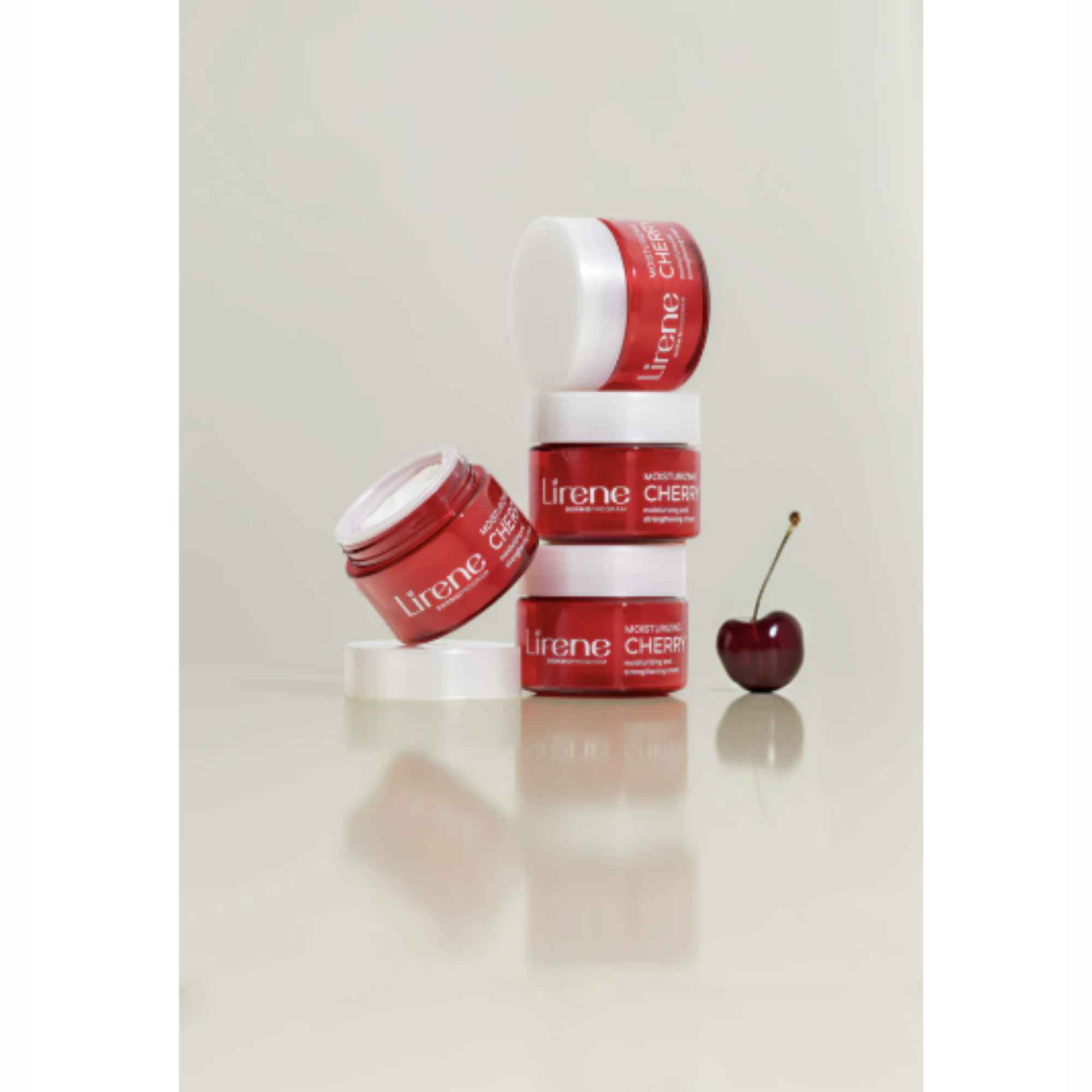 Lirene Moisturising & Strengthening Day Night Cherry Face Cream 50ml - Image 5