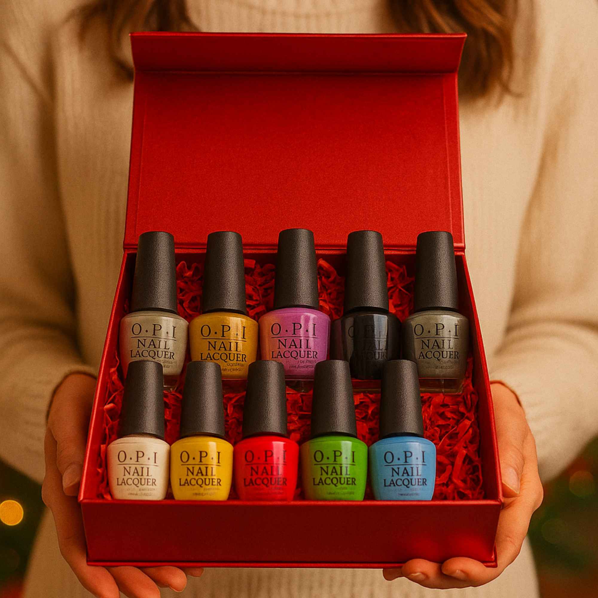 Premium 10-Piece OPI Nail Gift Set – Luxury Christmas Nail Polish Box – Limited Edition Beauty Gift for Her - Image 7