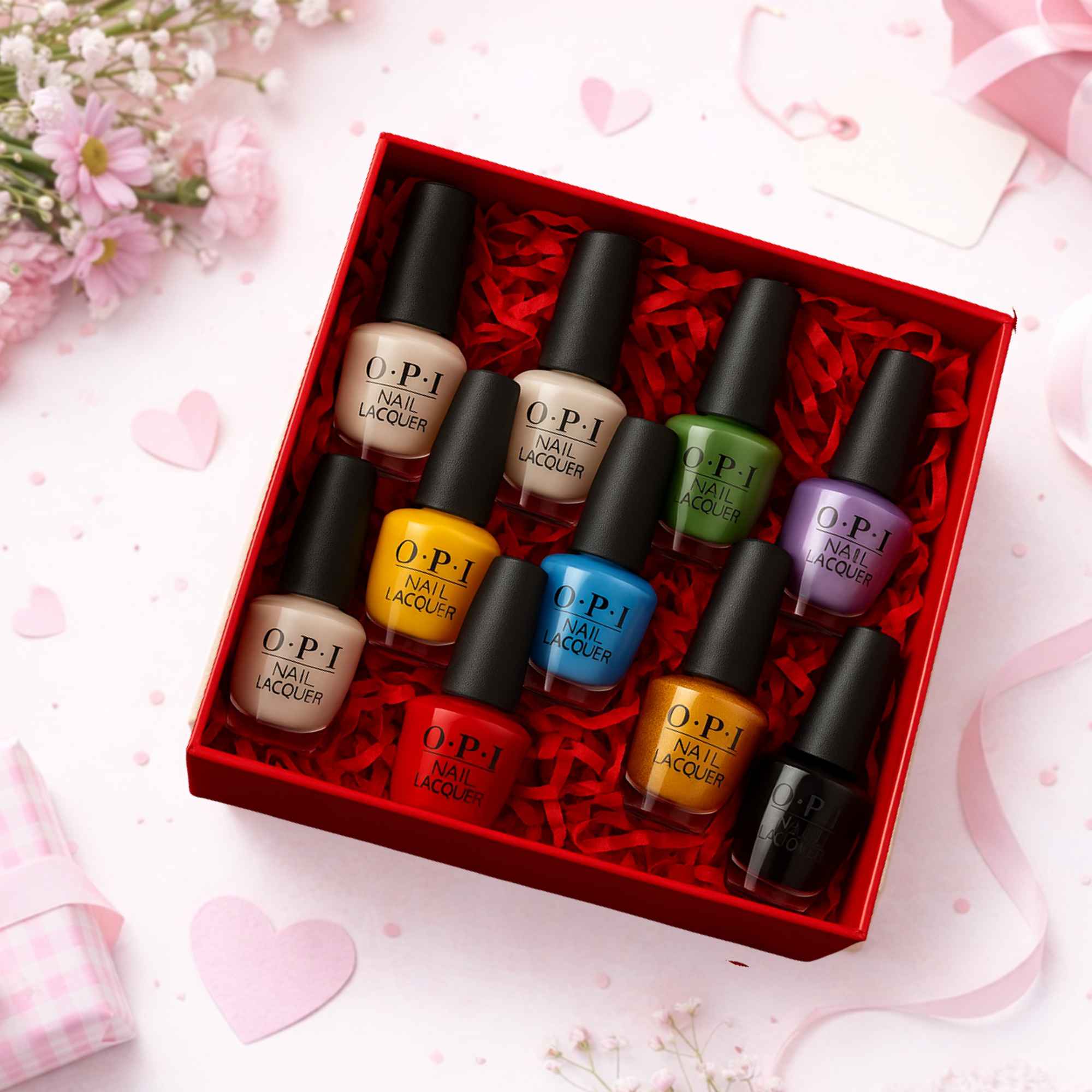 Premium 10-Piece OPI Nail Gift Set – Luxury Christmas Nail Polish Box – Limited Edition Beauty Gift for Her - Image 3