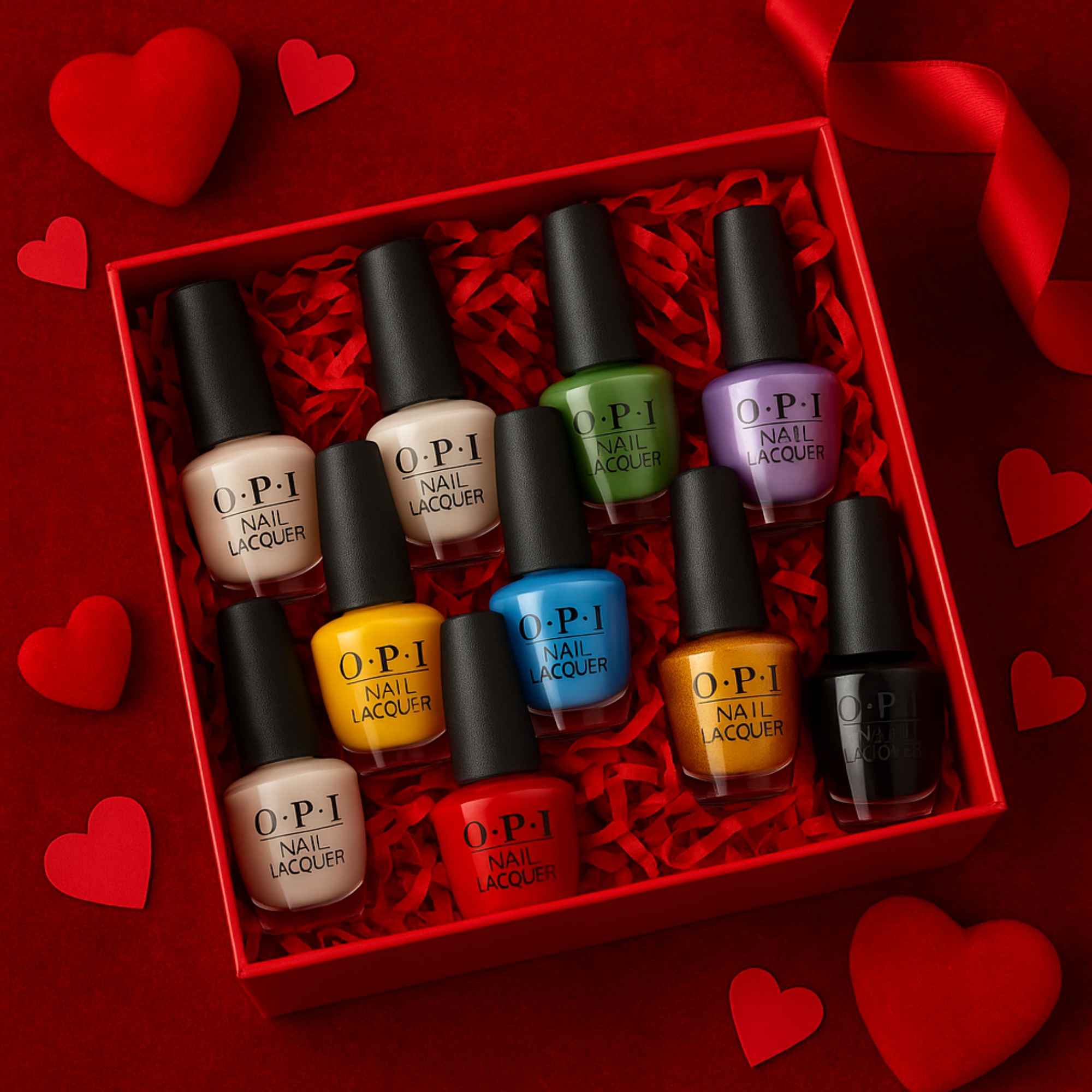 Premium 10-Piece OPI Nail Gift Set – Luxury Christmas Nail Polish Box – Limited Edition Beauty Gift for Her - Image 2