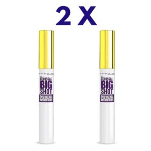 2 x Maybelline The Colossal Big Shot Primer Tinted Fiber Black 8ml