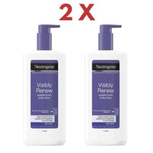 2 X Neutrogena Norwegian Formula Visibly Renew Firming Body Lotion 400ml Bundle