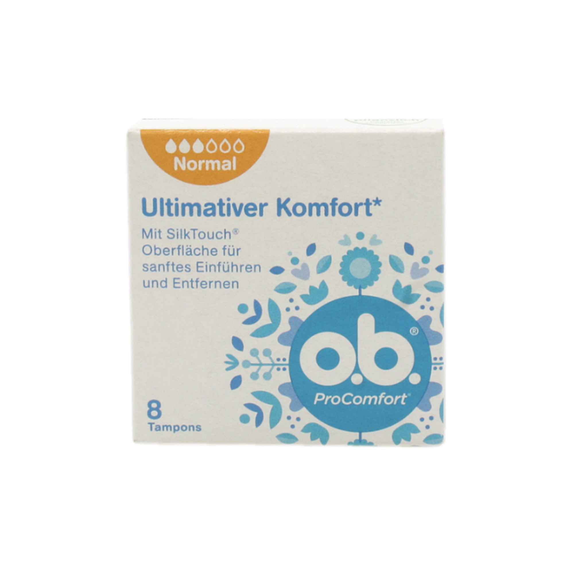 O.B. ProComfort Tampons Normal with SilkTouch 8 PCS