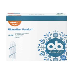 O.B. ProComfort Tampons Super with SilkTouch 54 PCS