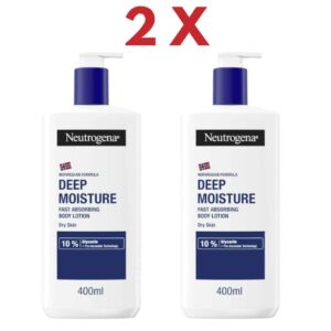 2 X Norwegian Formula Deep Moisture Fast Absorbing for Dry Skin Body Lotion 400ml Bundle