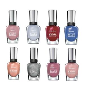 Sally Hansen Complete Salon Manicure Nail Polish Assorted Set of 10 Bundle