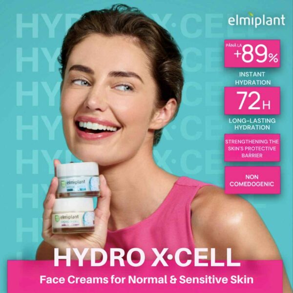 Elmiplant Hydro X-Cell Hydrating Gel-Cream for Normal and Combination Skin 50ml - Image 5