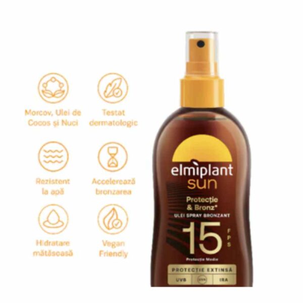 elmiplant Self Tanning Oil Spray SPF15